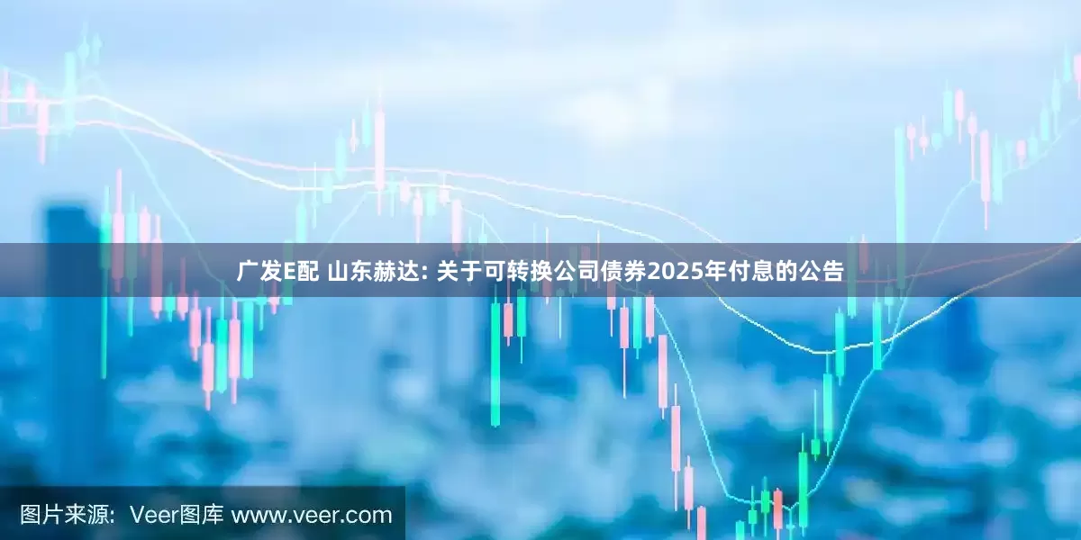 广发E配 山东赫达: 关于可转换公司债券2025年付息的公告